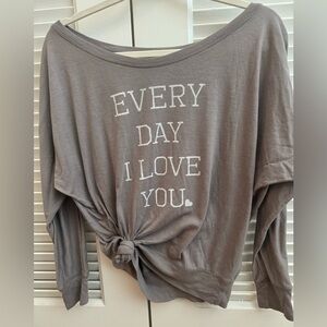 Every Day I love you ❤️ Tee long sleeve women’s large
